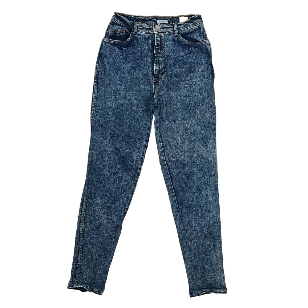 Jordache Studio Womens Size 10 26x30 High Rise Mom Jeans Dark Wash Vintage 80s